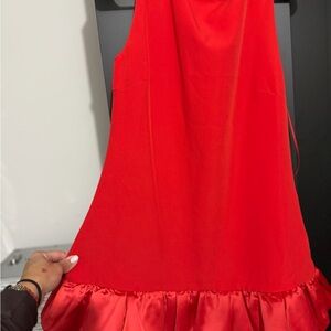 Elegant Red Sleeveless Dress